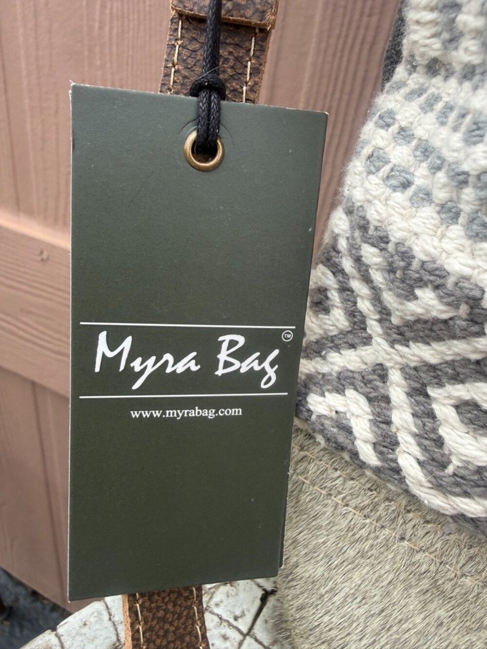 NWT Myra Bag Identity Shoulder Bag Cotton & Leather S-3065 - Picture 2 of 13